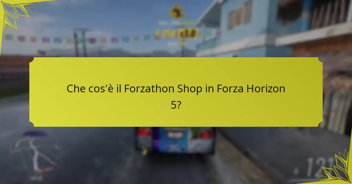 Come funziona il Forzathon Shop?