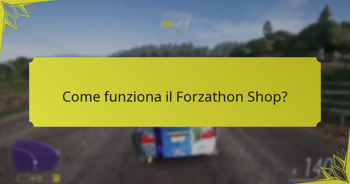 Quali sono le rotazioni degli oggetti nel Forzathon Shop?