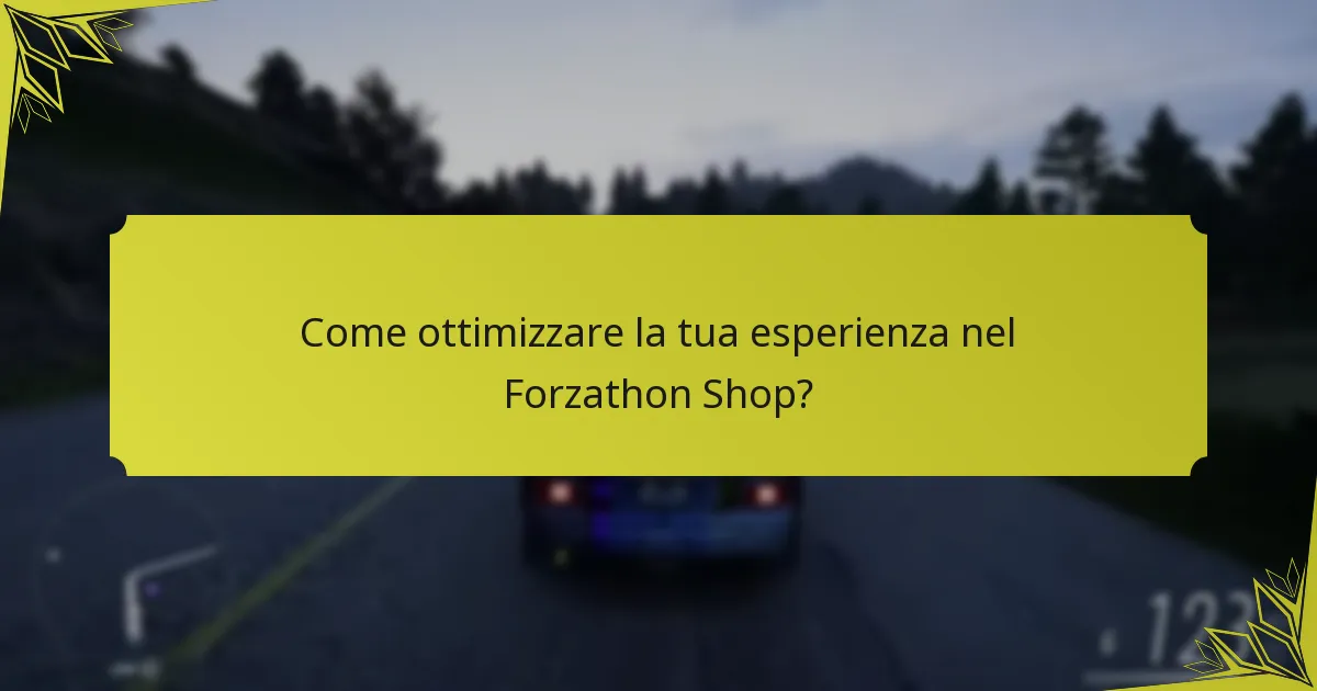 Quali articoli sono attualmente disponibili nel Forzathon Shop?