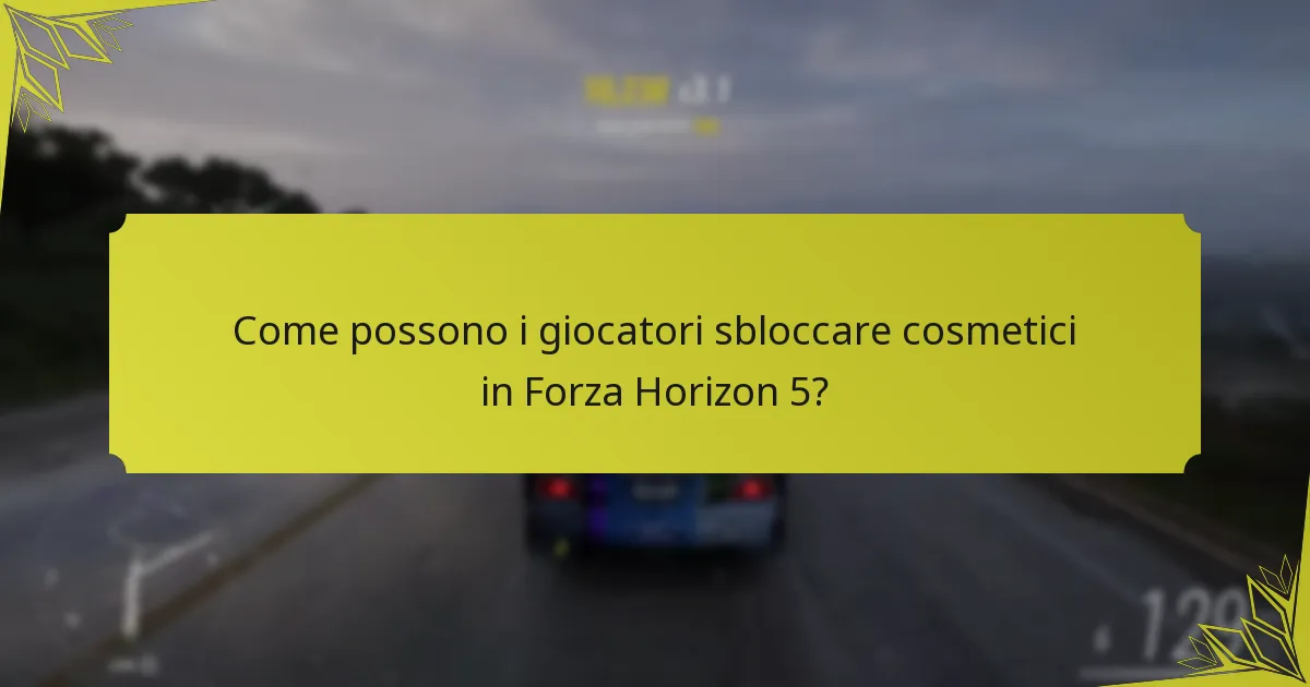 Quali sono i temi stagionali per i cosmetici in Forza Horizon 5?