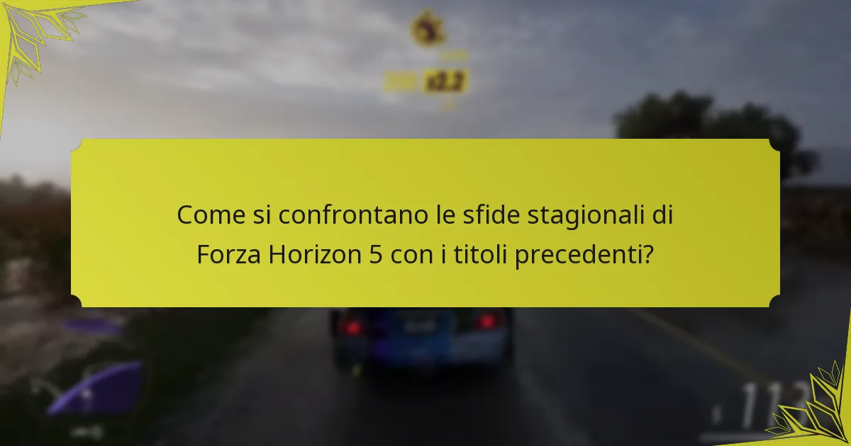 Quali sono i livelli di ricompensa per le sfide stagionali di Forza Horizon 5?