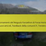 Aggiornamenti del Negozio Forzathon di Forza Horizon 5: Nuovi articoli, Feedback della comunità, Tendenze