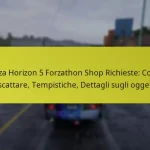 Forza Horizon 5 Forzathon Shop Richieste: Come riscattare, Tempistiche, Dettagli sugli oggetti