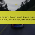 Forza Horizon 5 Sblocchi Veicoli Negozio Forzathon: Tipi di auto, Livelli di rarità, Rotazioni stagionali