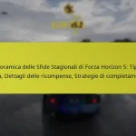 Panoramica delle Sfide Stagionali di Forza Horizon 5: Tipi di sfida, Dettagli delle ricompense, Strategie di completamento