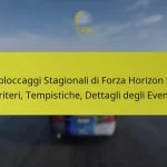 Sbloccaggi Stagionali di Forza Horizon 5: Criteri, Tempistiche, Dettagli degli Eventi