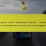 Strategie per i premi stagionali di Forza Horizon 5: Massimizzare i punti, Completamento efficiente, Prioritizzazione dei premi