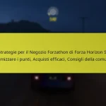 Strategie per il Negozio Forzathon di Forza Horizon 5: Massimizzare i punti, Acquisti efficaci, Consigli della comunità