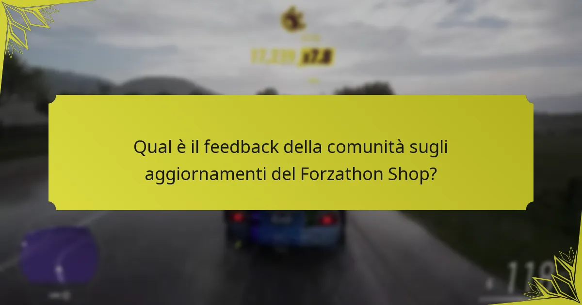 Quali articoli sono di tendenza nel Forzathon Shop?