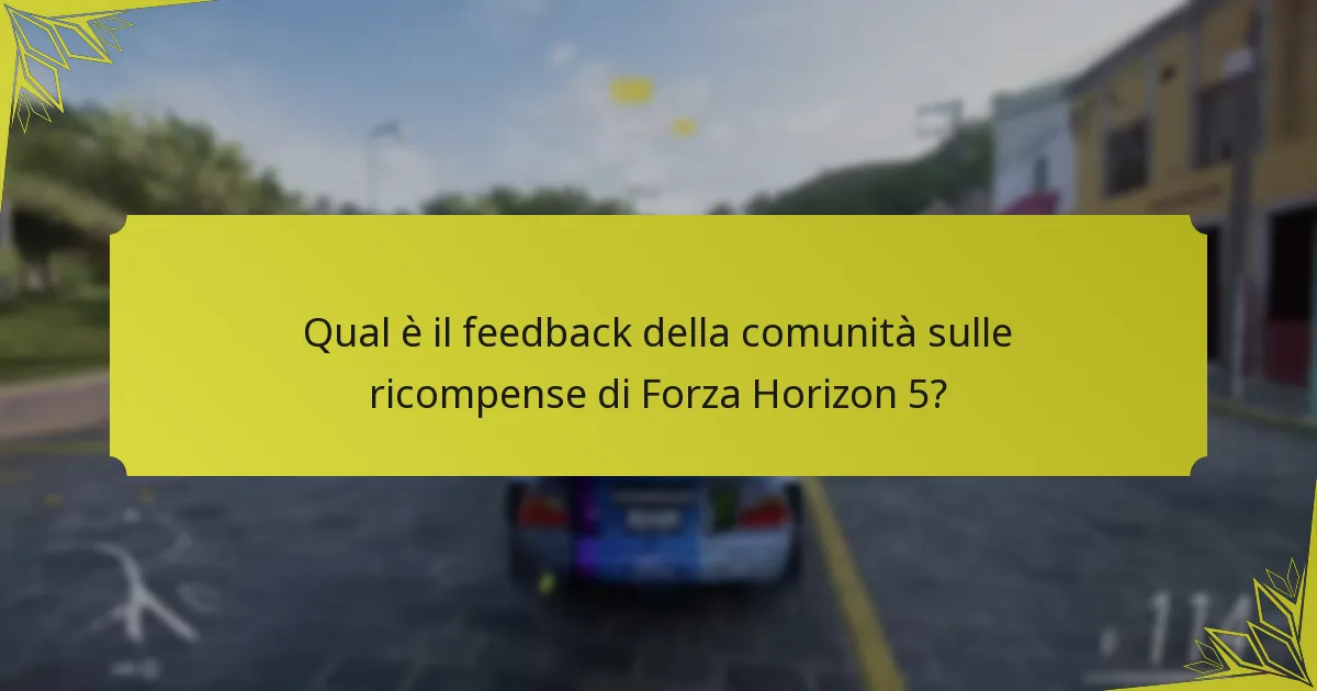 Quali tendenze stanno emergendo nel sistema di ricompense di Forza Horizon 5?