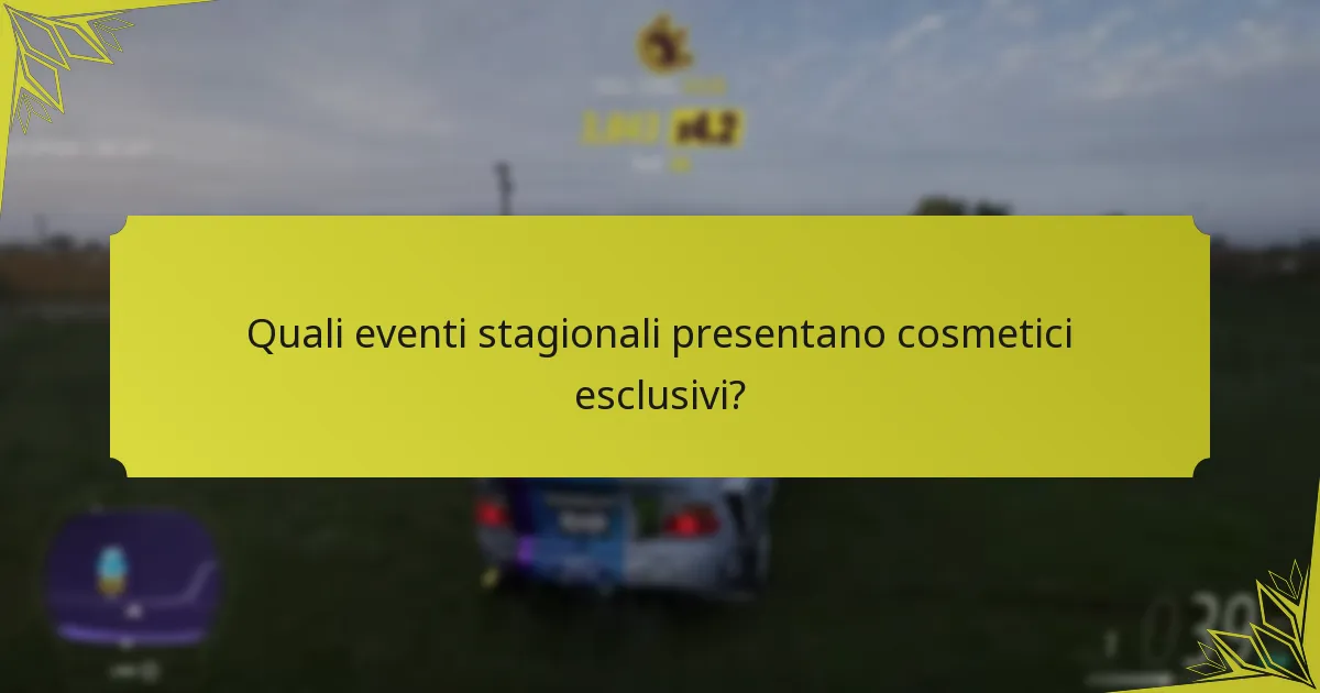Quali sono i vantaggi di partecipare agli eventi stagionali?