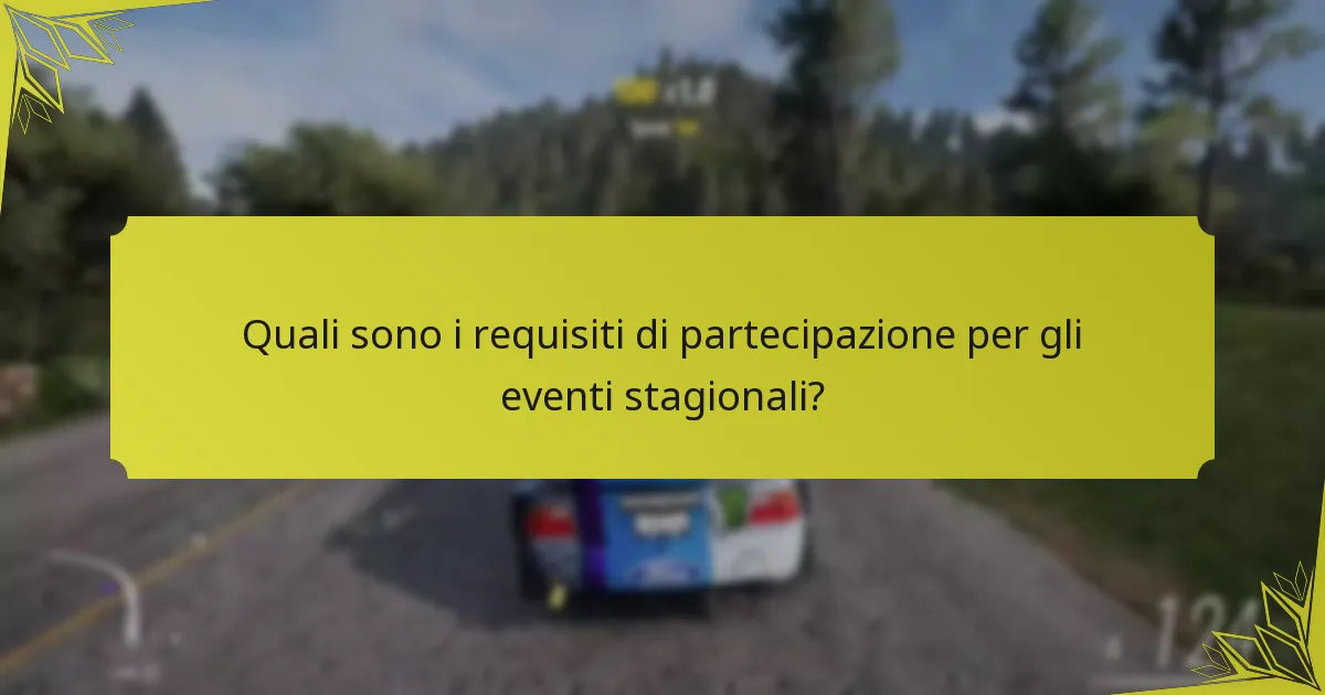 Come si confrontano gli eventi stagionali con altri tipi di eventi in Forza Horizon 5?